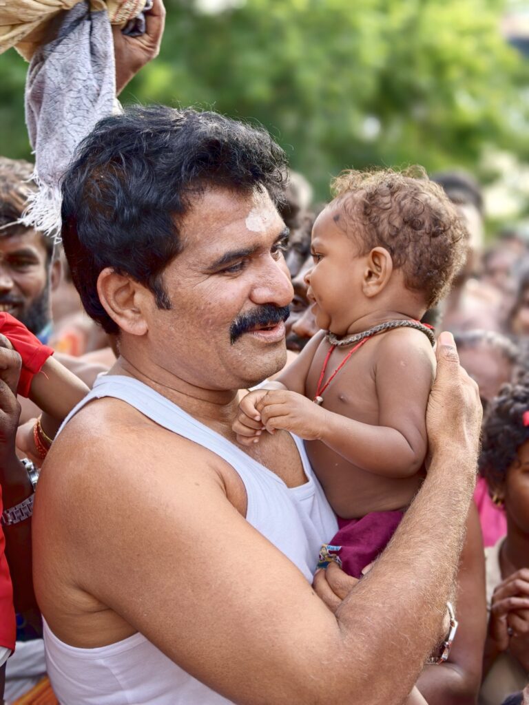 CTR Nirmal Kumar with Cholaguruni village residents after the resolution of the long-pending temple access road issue