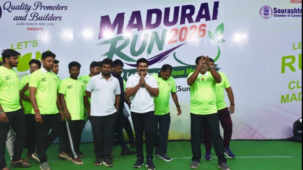 CTR Nirmal Kumar launches Madurai Run 2026 Letz Run For Clean Madurai marathon event