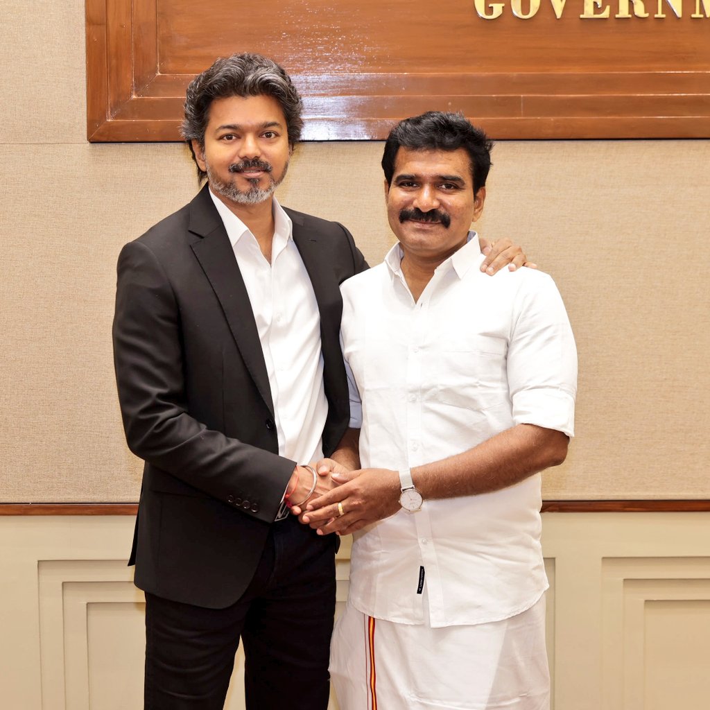 CTR Nirmal Kumar meets Tamil Nadu Chief Minister C. Joseph Vijay and conveys birthday wishes