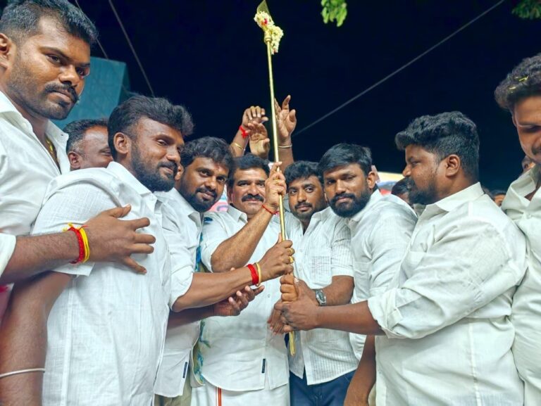ஐராவதநல்லூரில் தமிழக வெற்றிக் கழகத்தின் 100-வது நாள் விழாவில் கலந்து கொண்ட CTR நிர்மல் குமார்