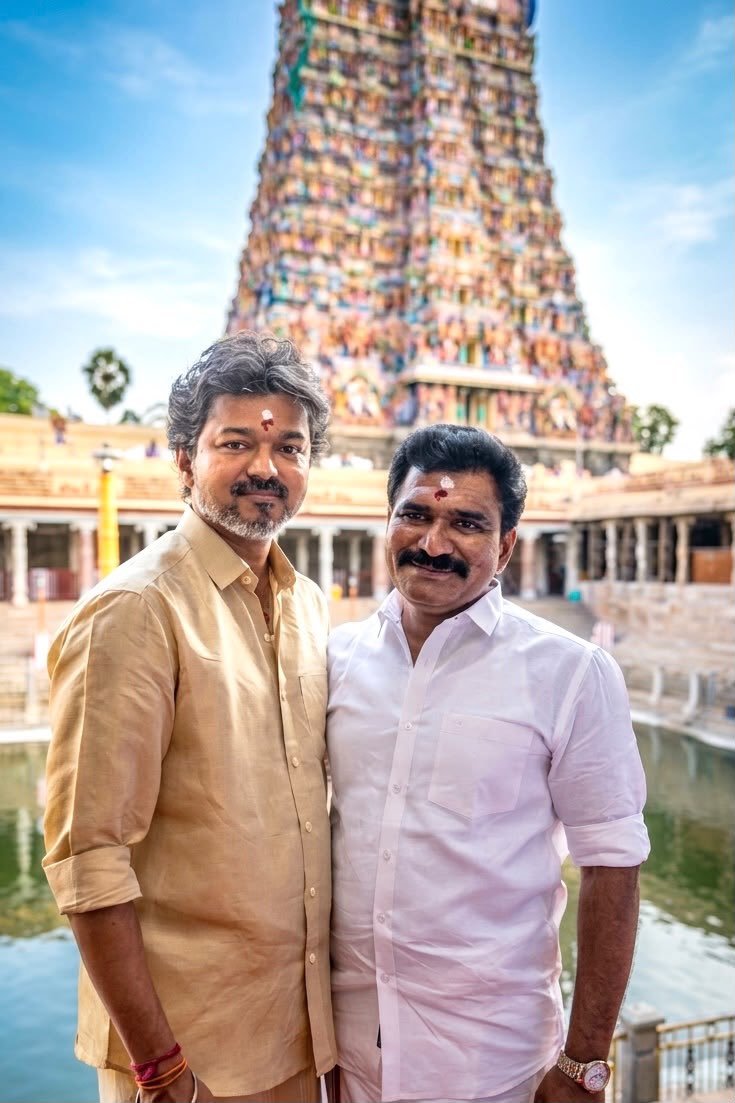 CM Vijay அண்ணனுடன் மதுரை மீனாட்சி அம்மன் கோயிலில் CTR Nirmal Kumar