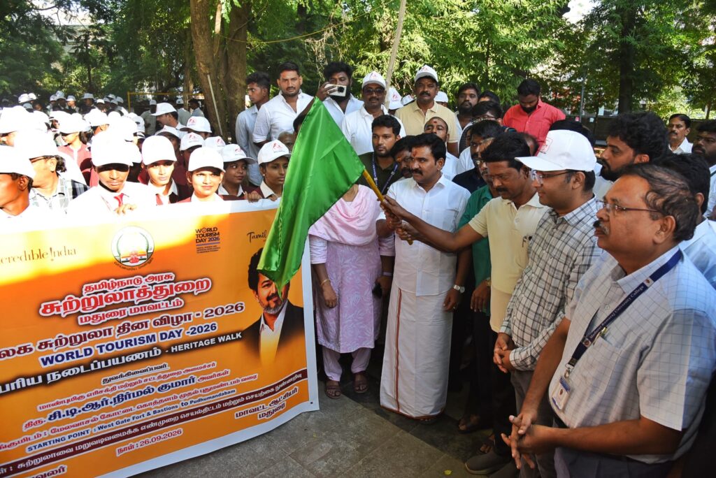 CTR Nirmal Kumar மதுரையில் பாரம்பரிய நடைபயணத்தை தொடங்கி வைத்த போது