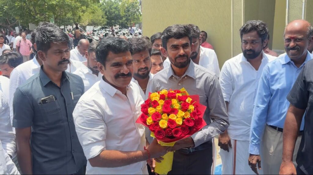 CTR Nirmal Kumar UNITED AGRITECH 2026 வேளாண்மை கண்காட்சியை பார்வையிட்ட போது